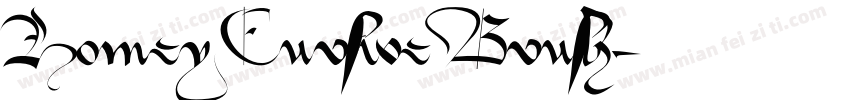 Homey Cursive Brush字体转换
